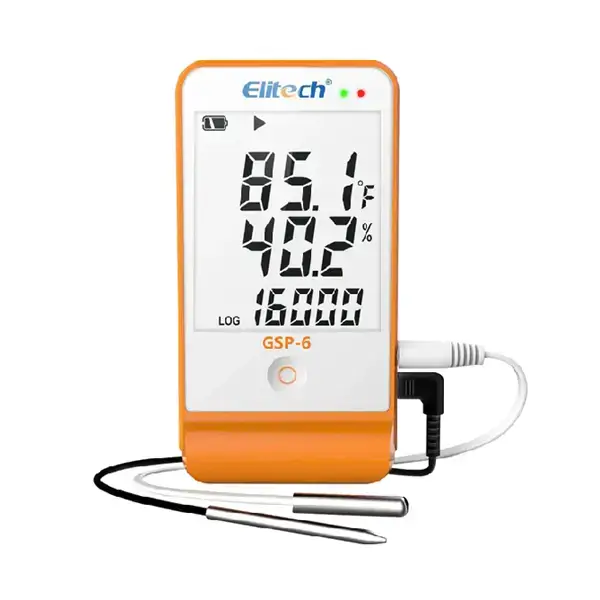 Registrador de temperatura y humedad con Alarma GSP-6