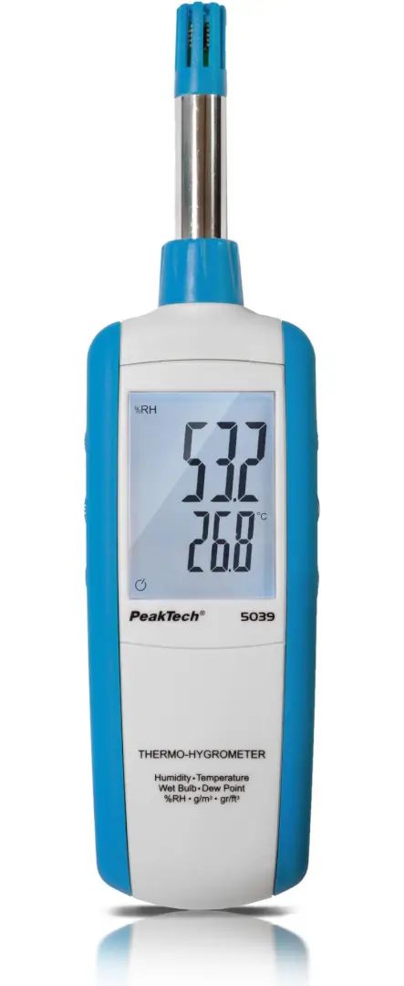 Termo-higrómetro con punto de rocío y bulbo húmedo P5039